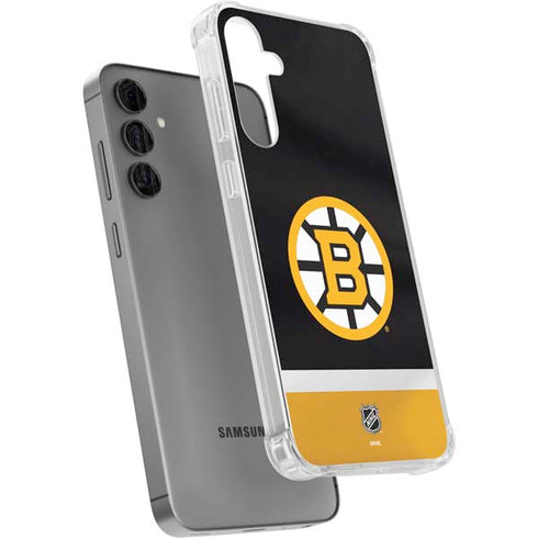 NHL Boston Bruins Jersey Galaxy S24 Plus Clear Case